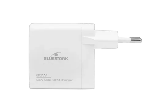 Bluestork 65W USB C - Blanc/Détachable photo 2