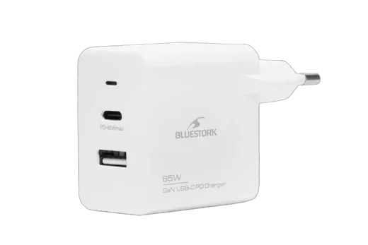 Bluestork 65W USB C - Blanc/Détachable photo 3