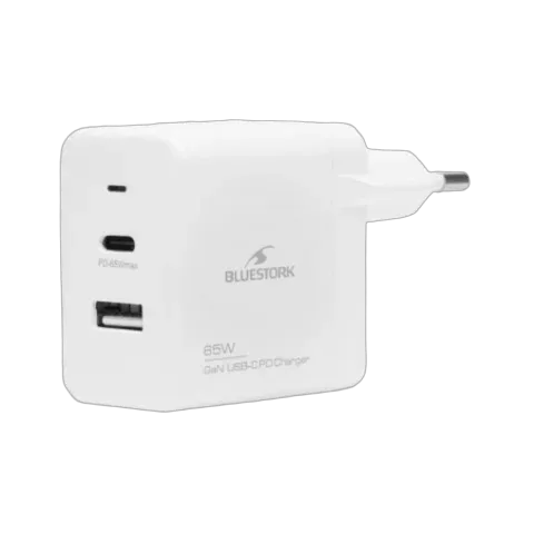 Bluestork 65W USB C - Blanc/Détachable photo 5