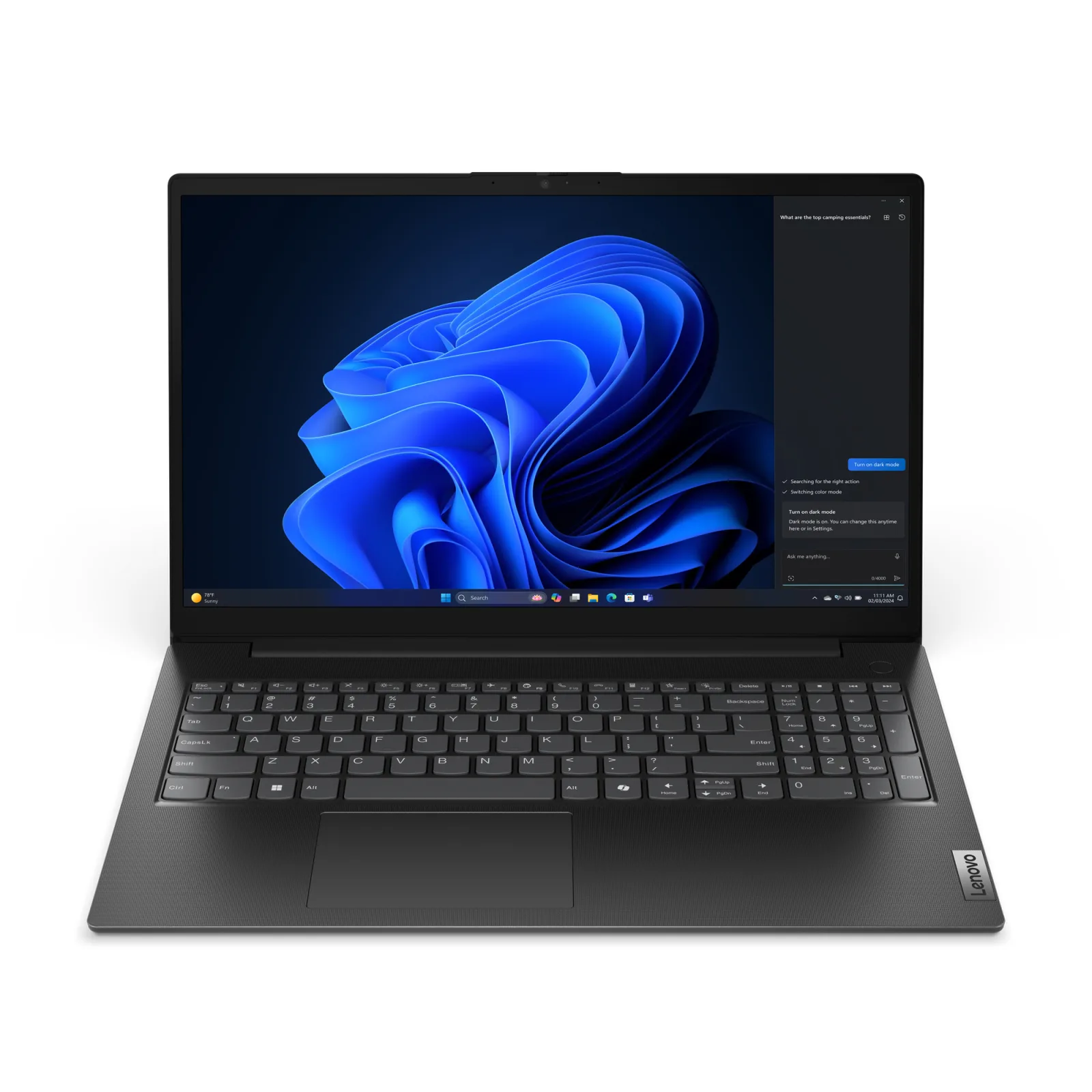Lenovo V15 G5 IRL Intel® Core™ i5 i5-13420H Ordinateur portable 39,6 cm (15.6") Full HD 16 Go DDR5-SDRAM 512 Go SSD Wi-Fi 6 (802.11ax) Windows 11 Pro Noir Français
